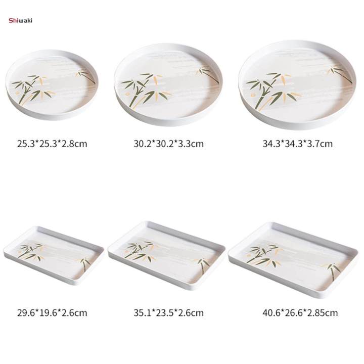 Platter%20Dining%20Tableware%20Breakfast%20Serving%20Tray%20for%20Meals%20Cookies%20Snack%20Food%20Round%20Small%20-%20Image%205