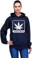 VEGETRAIN navy Blue New Fashion Printed Fleece High Quality Hoodie For Womens. 