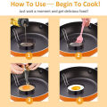 Migeet Egg Ring Round Egg Cooker Rings For Cooking Stainless Steel Non Stick Metal Circle Shaper Mold Household Kitchen Cooking Tool for Fried Egg McMuffin Sandwiches Egg Maker Molds. 