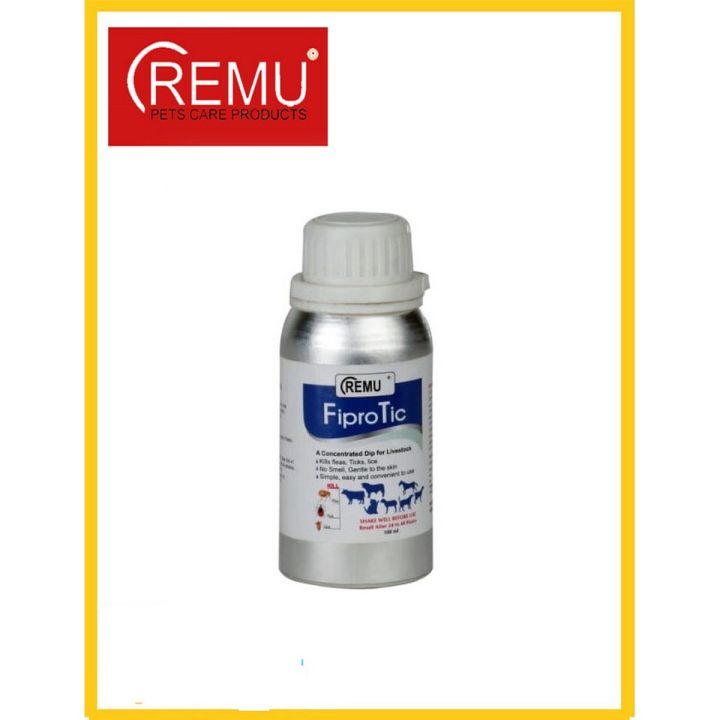 Remu Fiprotick Container – Flea and Tick Treatment - 100 Ml
