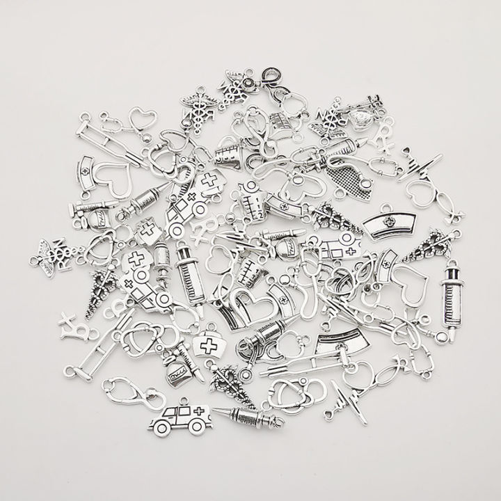 10pcs%20Doctors%20DIY%20Medical%20Signs%20Charm%20Stethoscope%20Nurse%20Hat%20Signs%20For%20Bracelet%20Necklace%20Jewelry%20Key%20Chain%20Ring%20Making%20-%20Image%203