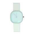 Square Quartz Digital Dial Casual Wrist Watches Macaron Leather Strap Fashionable Clock Waterproof Wristwatch. 