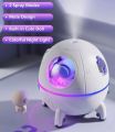 Dsp Appliances Space Capsule Air Humidifier, USB Ultrasonic Cool Air Mist Humidifiers with Led Light, 220ML Mini Portable Astronaut Humidificador Water Diffuser for Baby Bedroom, Christmas Gift for Boys Gilrs. 