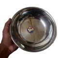 4 Pcs Plain Round Deep Plates Stainless Steel 8 inches. 