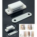 2pcs  Plastic Body Magnetic Door Stopper Cabinet Catch Holder suction m pvc. 