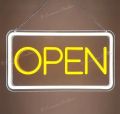 Customized Open LED Neon Sign For Business, Store, Cafe, Bar, Hotel & Shops - 14"x8". 