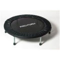 Premium Bungee Rebounder Half Folding Silent Indoor Mini Trampoline Adults & Kids DVDs & Online Workouts Extra Large Bounce Area  Max Load 400lbs  Ready Assembled Rebounder with Flat or Incline for High Intensity Cardio Exercise to Improve AgilityNote ran. 