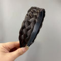 【They all say it looks good】 Five-Strand Braid Widened Wig Hair Hoop Women's Hand-Woven Twist Braid Headband Braided Hair High Skull Top Acrylic Hair Accessories. 