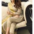 Banarsi Lawn 3 Piece | Banarsi Suit With Lawn Jamawar Trouser | Jacquard Lawn Suit by AR RAHEEM FABRICS. 