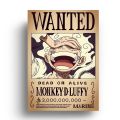 One Piece Monkey D Luffy Bounty Poster - Anime Wall Art Collectible Decoration. 