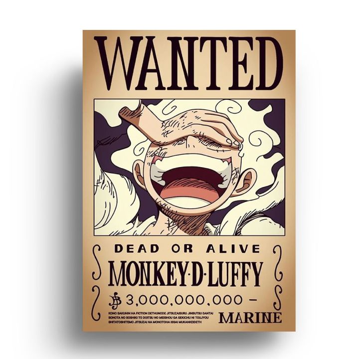 One Piece Monkey D Luffy Bounty Poster - Anime Wall Art Collectible Decoration