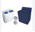 100% Waterproof Twin-Tub Washing Machine Cover - Universal Size | Best Fit For 7KG to 15KG | Fine Quality. 