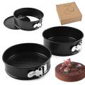 Pack Of 3 Non-Stick Round Cake Pan Set. 