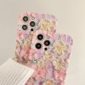 iPhone 12 Pro Max Case Spring Summer Ins Fresh Flower Oil Painting for iPhone 13 Pro Max Silicone Apple iPhone 11 12 XR/XS Case. 