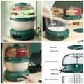 Double Layer 360° Rotating Food Dispenser, 6 Grains and Grain Storage Container, Household Rice Grain Storage Box Sorting Rice Storage Tank,A H F Gadets. 