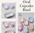 96Pcs Disposable Oval Eclair Cupcake Muffin Paper Liner Baking Cups - Multicolor. 