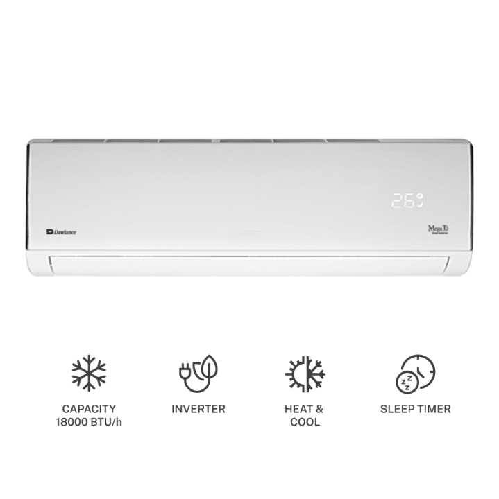 Dawlance%20Air%20Conditioner%20Mega%20T3%2030%20Inverter%201.5%20Ton/1%205%20ton/Split%20AC/Heat%20and%20Cool/18000%20BTU%20-%20Image%202