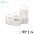 Hotpot | Insulated Hotpot Food Warmer - 4 pcs hotpot gift set - 4 Pcs GIFT PACK Brighton 3 Hot Pot Set +1 piece Water Cooler 9 Litre in Gift Packing - storage hot pot - stainless steel inner bowl - food warmer hot pot with glass lid - BPA Free Hot pot. 