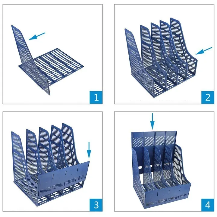 Multi-function%20Plastic%20Storage%20Hanger%204%20Section%20Divider%20File%20Paper%20Magazine%20Rack%20Holder%20Office%20Home%20Desktop%20Book%20Box%20Bookshelf%20-%20Image%204