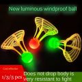 1/2/5pcs Glowing Super Resistant Luminous Badminton with LED Light Badminton Accessories Fluorescent Shuttlecocks Nylon Ball LED Badminton Ball Sports. 