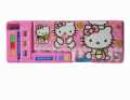 "Large Multifunctional Geometry Box with Double-Sided Magnetic Buttons & Sharpener - Cartoon Character Design for Kids, Boys & Girls. 