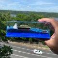Titanic Floating Ship,3D Ship Fluid Drift Bottle Ornament Car Dashboard Decoration​. 