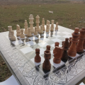 Royal Chess Set, Hand Carved Wooden Chess, Chess, Chess Set, Unique Wooden Chess.. 