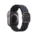 UNIQ Aspen Designer Edition Braided A p p l e Watch Strap Series 1-8 SE/SE2 45/44/42MM – Obsidian Blue. 