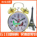 Chinese style chick pecking rice classic retro nostalgic bedroom high volume student home clockwork mechanical alarm clock. 