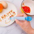 Techmanistan 5 Piece's Silicon Writing Pen Cake Decor Tool, Cake Decorating Pen, Chocolate Writing Pen with 4 Patterns of Icing Piping Pen Tips. 