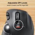 ELECOM EX-G Trackball Mouse, 2.4GHz USB Wireless, Ergonomic Design, Thumb Control, Smooth Roller Ball, Optical Tracking, 6 Programmable Buttons, Tilt Scroll, Computer Mice for Laptop PC, Windows & Mac. 
