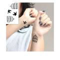 Classic Black Bird Cage Temporary Tattoo Hand Body Waterproof Temporary Tattoo. 