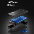 Zero® Lumin L-100 Power Bank 10000mAh 22.5W Fast Charging PowerBank | QC 3.0 Powerbank | USB-C Input/Output Powerbank  | Built-in Cable Powerbank | Aluminum Body Powerbank | Portable Powerbank  | Fast Charge Power Bank for Android & IOS. 