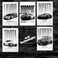 3 Large Cars Posters XL Size Custom Car Posters Set – XL Size 18x12 Inch | High-Quality Automotive JDM Wall Art of Your Choice. 