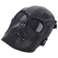 2X Airsoft Mask Skull Full Protective Mask - Black. 