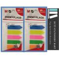 Post it Sticky Flags, 100 Sheets, 5 colors, 45 x 12mm. 