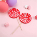 3Pcs Simulated Lollipop Prop Fake Lollipop Model Candy Ornament Wedding Festival Party Decoration Easy to Use ,Red. 