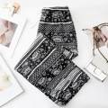 Yoga Pants Boho Thai Beach Baggy Pants Hippy Female Harem Trousers White Fish Scale. 