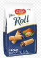 Mini roll wafers by Lago , 4.41 oz ,125 gram bag of crispy flavoured wafers, flavours : nocciola, coconut, cacao. 