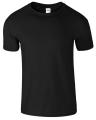 Black Plain T-Shirt Cotton Soft T-Shirt. 