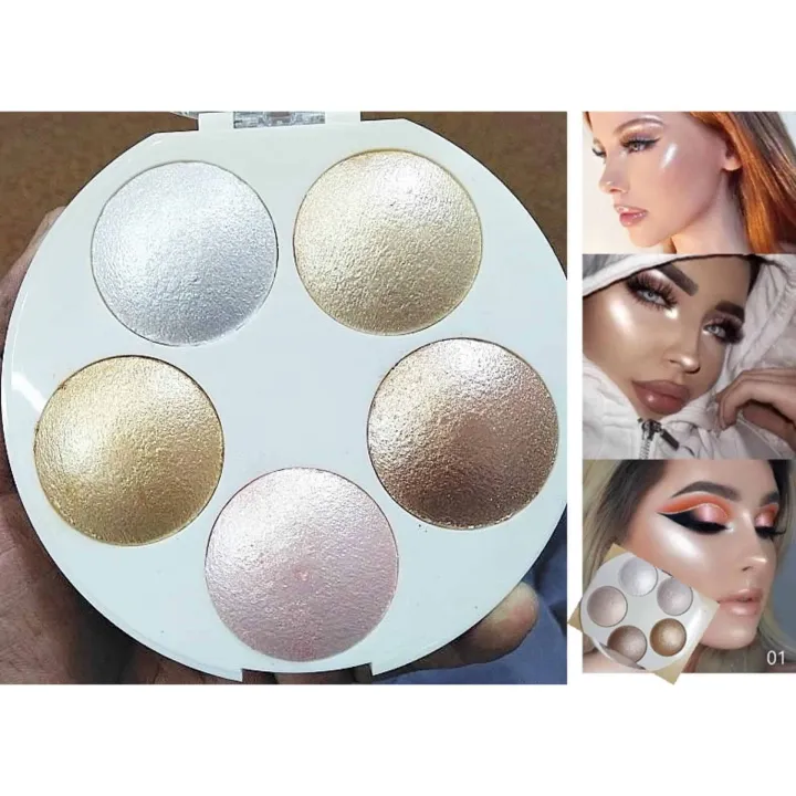 Highlighter%20Kit%205%20in%201%20Professional%20Makeup,Multi%20Blusher%20Highlighter%20Palette%20-%20Image%202