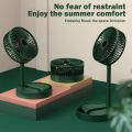 Desktop Foldable Fan 2000mAh USB Rechargeable Portable Desk Fan Outdoor Camping Mini Floor Fan 4-Speed Home Silent Electric Fan. 