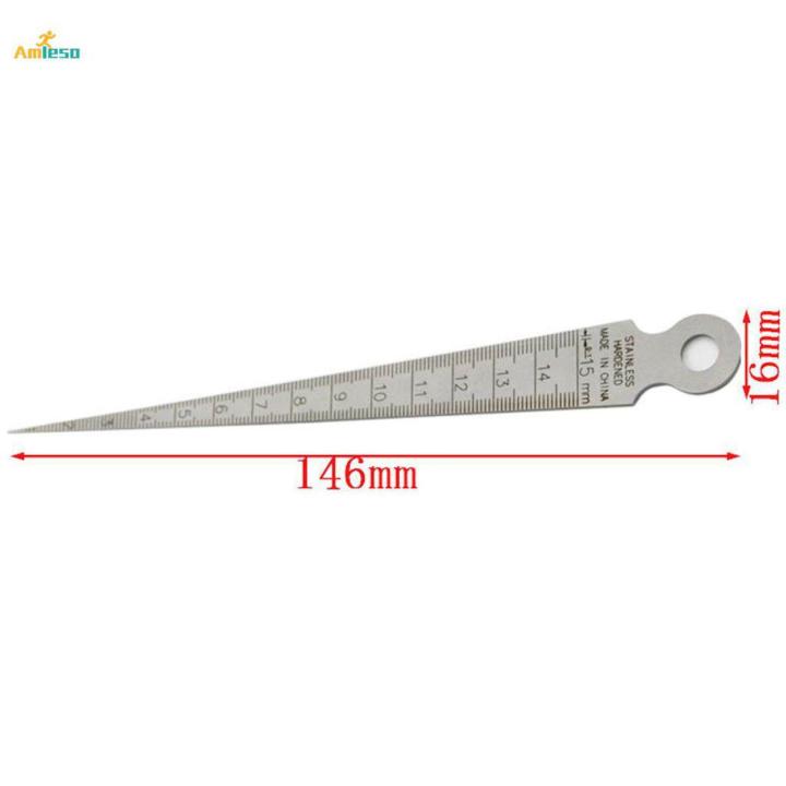 Taper Welding Gauge Gage Test Gap Welder Inspection Steel Meaure Tool 1.3mm