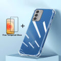 New Phone Case For Nokia G42 5G Cover Clear Shockproof Silicone + Tempered Glass Screen Protector Film For Nokia G42 5G Case. 