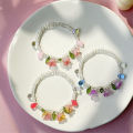Popular Women Flower Bead Bracelet Female INS Temperament All Match Flower Bracelet Girl Bracelet Jewelry Gift New. 