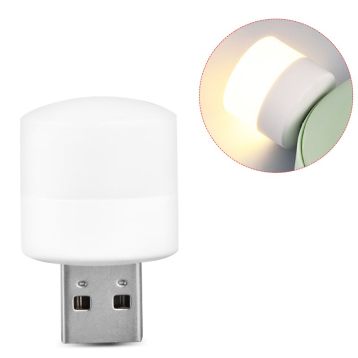 Pack of 5 USB LED Night Light Eye Protection Reading Light Computer Mobile Power Charging Reading Lamp Soft Light USB Plug Book Lights