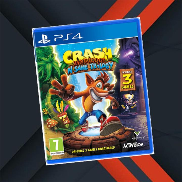 PLAYSTATION 4 DVD CRASH BANDICOOT N SANE TRILOGY PS4 GAME | Daraz.pk
