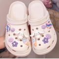 Croc Shoes Shoe Charms Kuromi Cinnamoroll Decoration diy 3D Shoe Buckle Creative Slippers for Women Outdoor Shoe Surface Shoe Flower. 