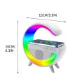 g500 G Shaped Lamp & Speaker with Wireless Charger, Bluetooth, USB Speaker for PC & Mobile. 