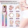 2 in 1 Rechargeable Women's Face Hair Remover Epilator for women Machine for Upper Lip, Chin, Eyebrow, Lips, Body, Arms Hair Remover for Women High Quality Pocket Sized Facial Hair Removal Machine. 